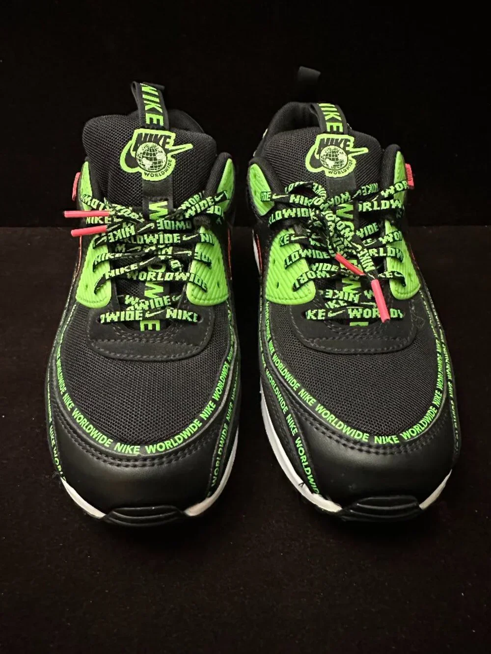 Nike Air Max 90 Worldwide Pack Black Sneakers Size 8.5